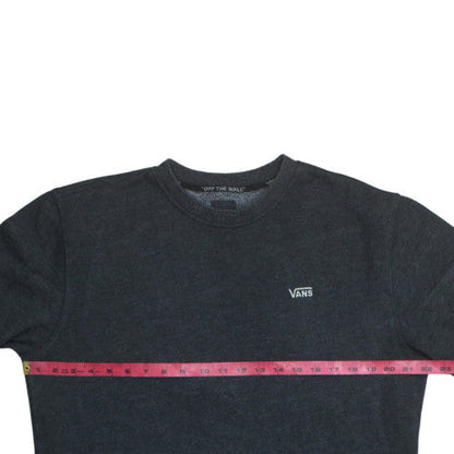 Mens UK Size M VANS Black Pullover Sweatshirt