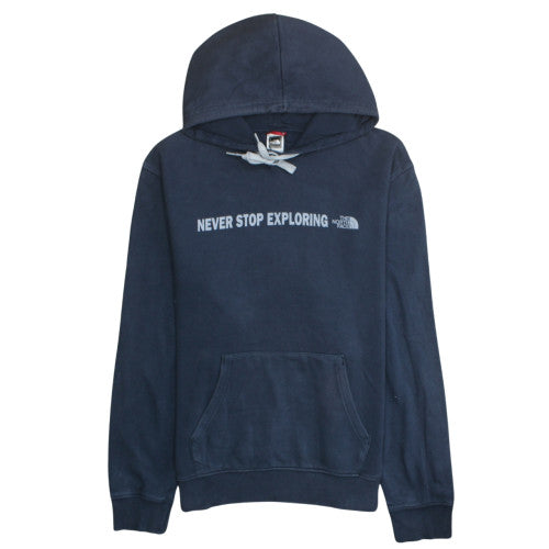 Mens UK Size L The North Face Blue Pullover Hoodie