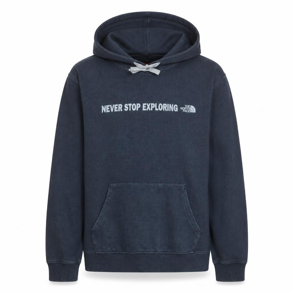 Mens UK Size L The North Face Blue Pullover Hoodie
