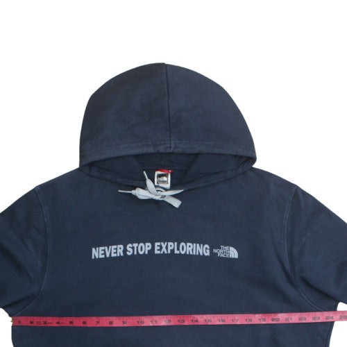 Mens UK Size L The North Face Blue Pullover Hoodie