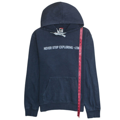 Mens UK Size L The North Face Blue Pullover Hoodie