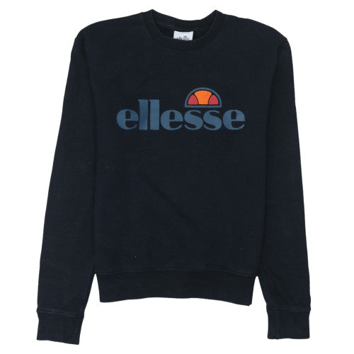 Womens UK Size 10 ellesse Black Pullover Sweatshirt