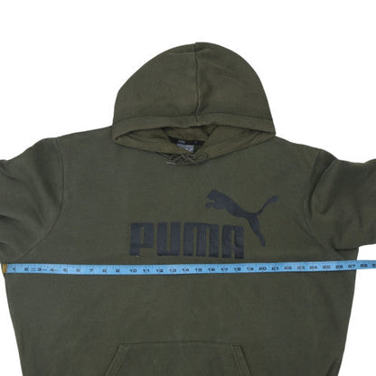 Mens UK Size XL PUMA Green Pullover Hoodie