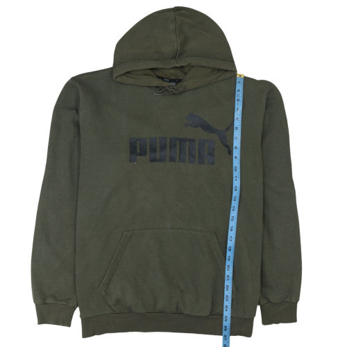 Mens UK Size XL PUMA Green Pullover Hoodie