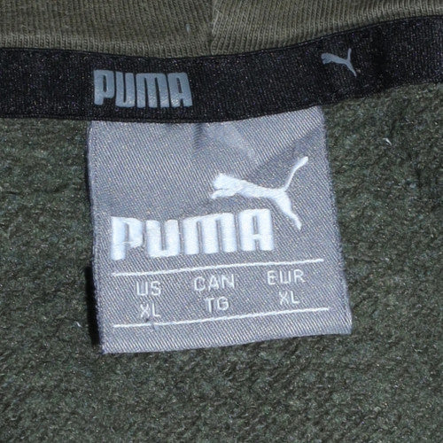 Mens UK Size XL PUMA Green Pullover Hoodie
