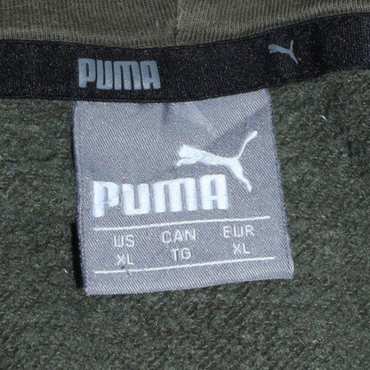 Mens UK Size XL PUMA Green Pullover Hoodie