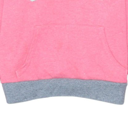 GAP Kids Girls Pink Pullover Hoodie Size 6-7 Years Cotton Blend Logo Design