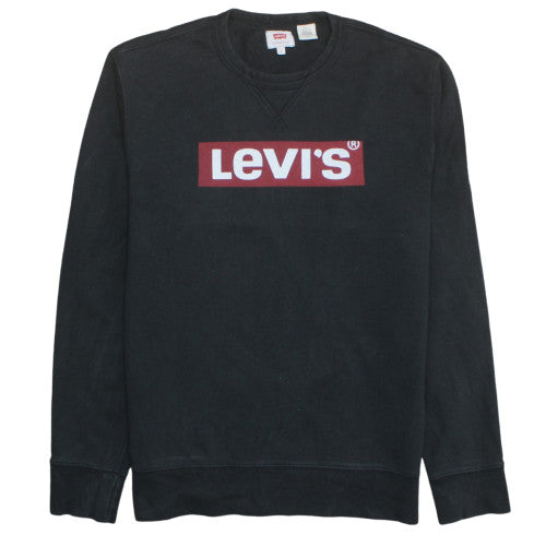Mens UK Size S Levi's Black Pullover Sweatshirt