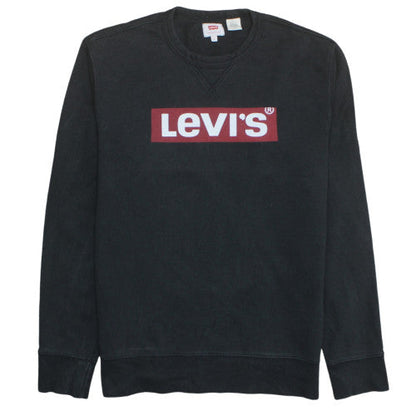 Mens UK Size S Levi's Black Pullover Sweatshirt