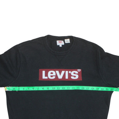 Mens UK Size S Levi's Black Pullover Sweatshirt