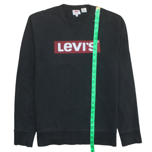 Mens UK Size S Levi's Black Pullover Sweatshirt