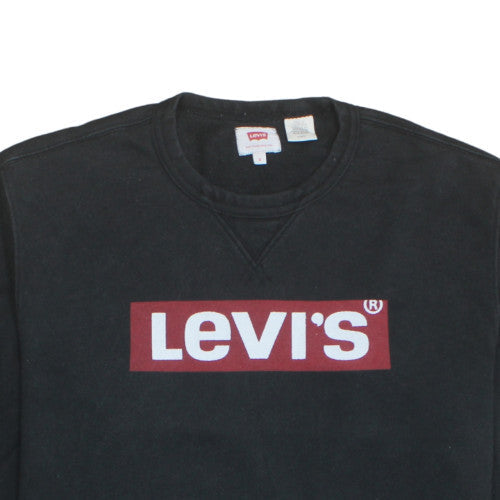 Mens UK Size S Levi's Black Pullover Sweatshirt