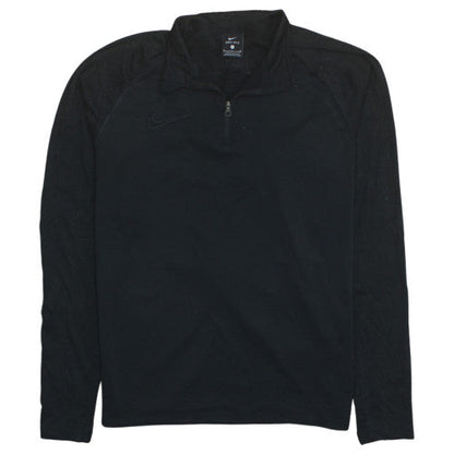 Mens UK Size S Nike Black Henley Sweatshirt
