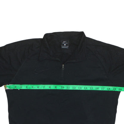 Mens UK Size S Nike Black Henley Sweatshirt