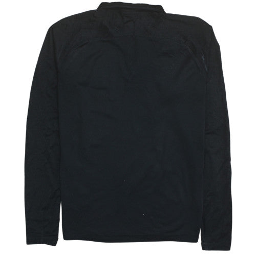 Mens UK Size S Nike Black Henley Sweatshirt