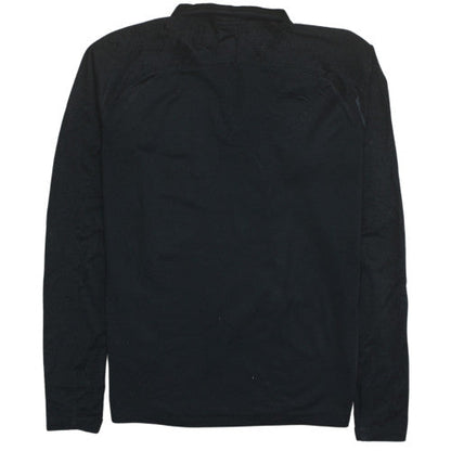 Mens UK Size S Nike Black Henley Sweatshirt