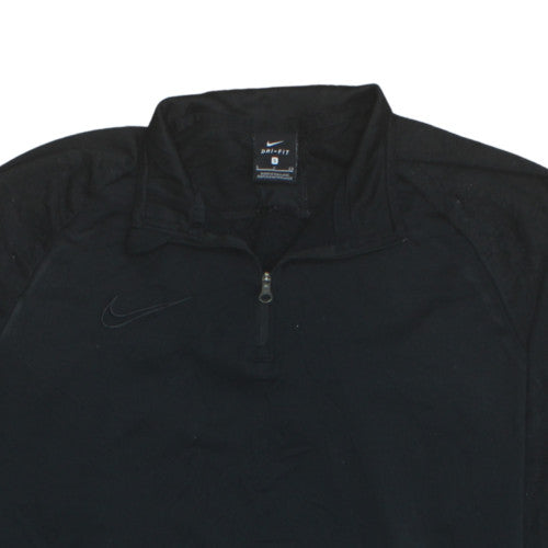 Mens UK Size S Nike Black Henley Sweatshirt