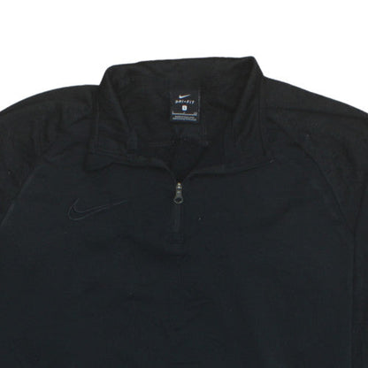 Mens UK Size S Nike Black Henley Sweatshirt