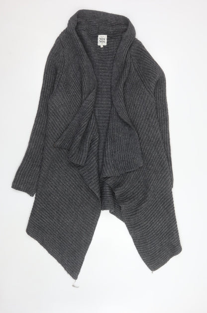 Womens UK Size L Noa Noa Grey Cardigan Jumper