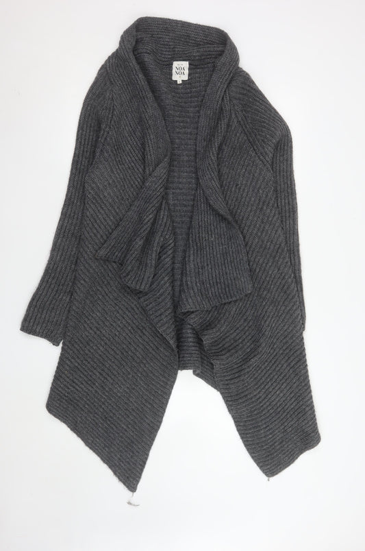 Womens UK Size L Noa Noa Grey Cardigan Jumper