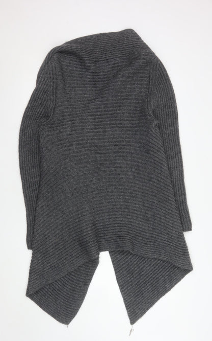 Womens UK Size L Noa Noa Grey Cardigan Jumper