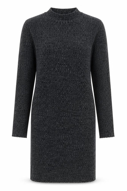 Front view of Jacqueline de Yong women’s grey xs knit bodycon dress