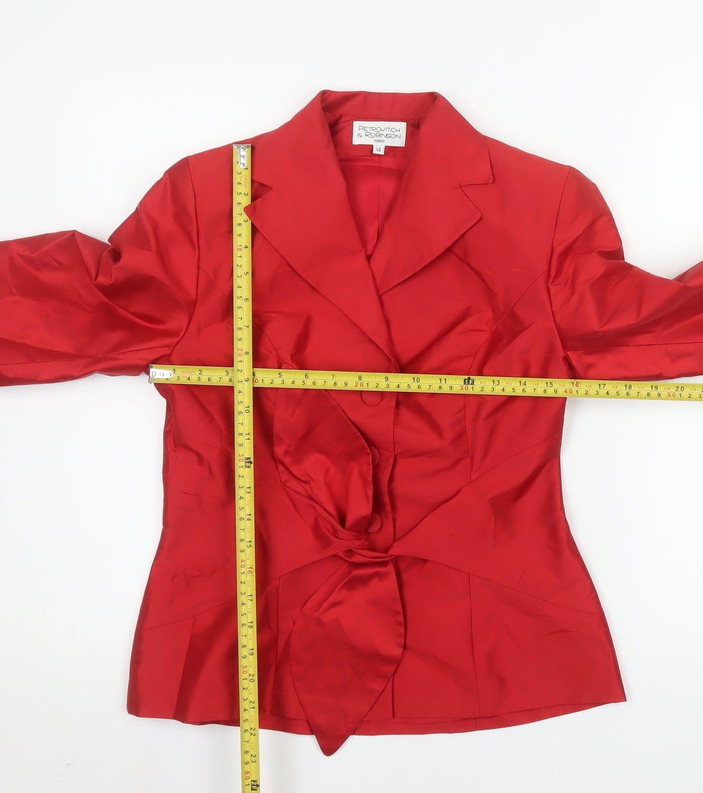 Womens UK Size 12 Petrovitch & Robinson Regular Red Suit Set