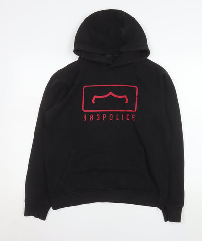 Mens UK Size M 883 Police Black Pullover Hoodie