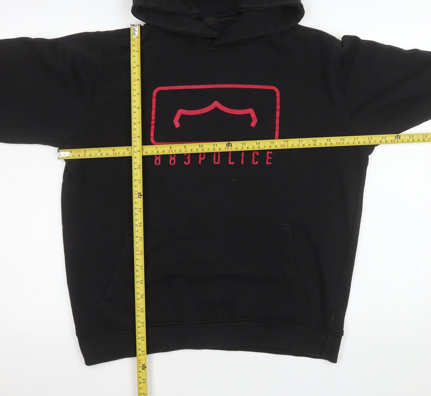 Mens UK Size M 883 Police Black Pullover Hoodie