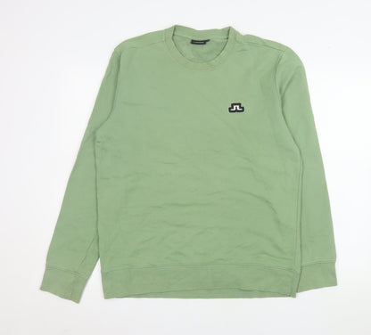 Mens UK Size M J.Lindeberg Green Pullover Sweatshirt