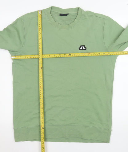Mens UK Size M J.Lindeberg Green Pullover Sweatshirt