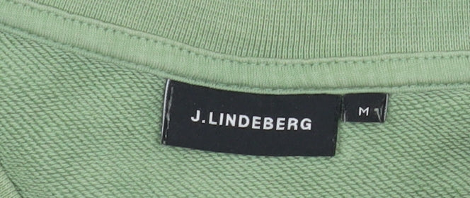Mens UK Size M J.Lindeberg Green Pullover Sweatshirt