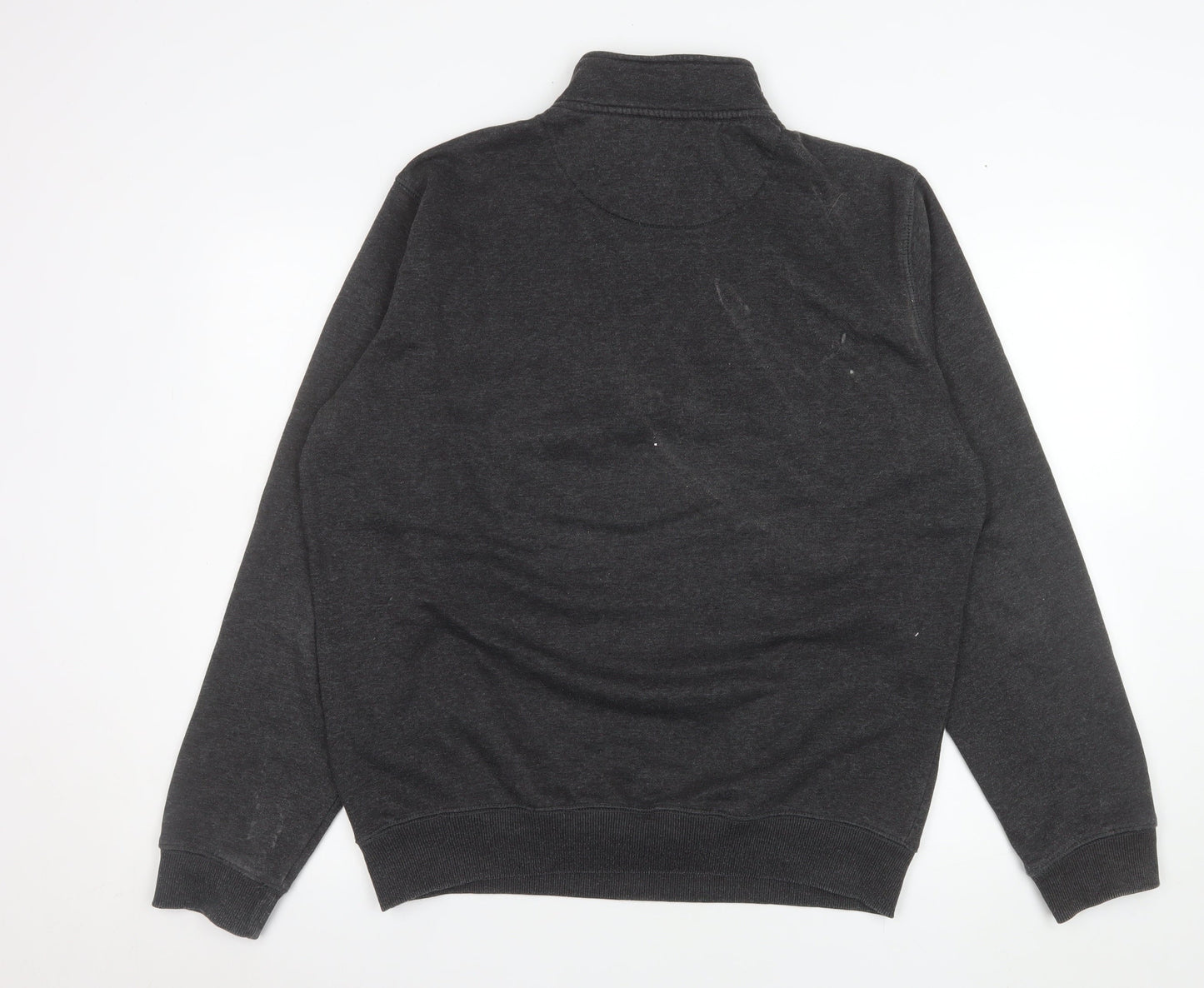 Mens UK Size L French Connection Grey Henley Sweatshirt