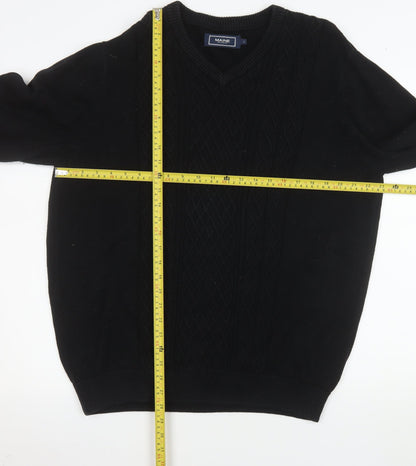 Mens UK Size L Maine New England Black Pullover Sweatshirt