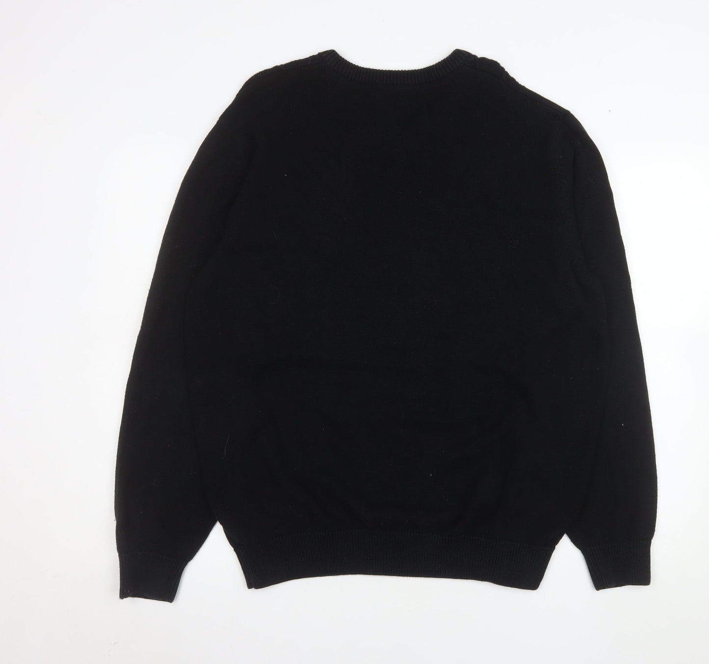 Mens UK Size L Maine New England Black Pullover Sweatshirt