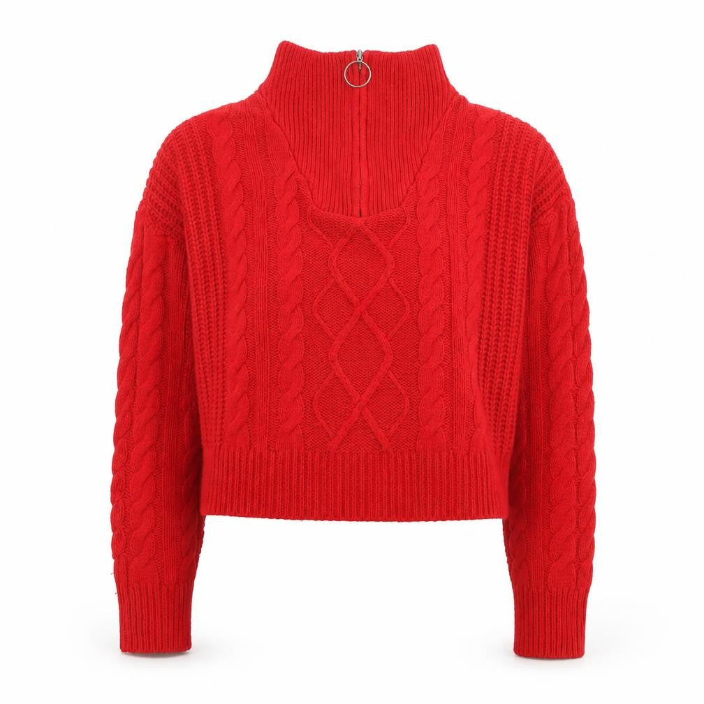 Womens UK Size 12 Brave Soul Red Pullover Jumper