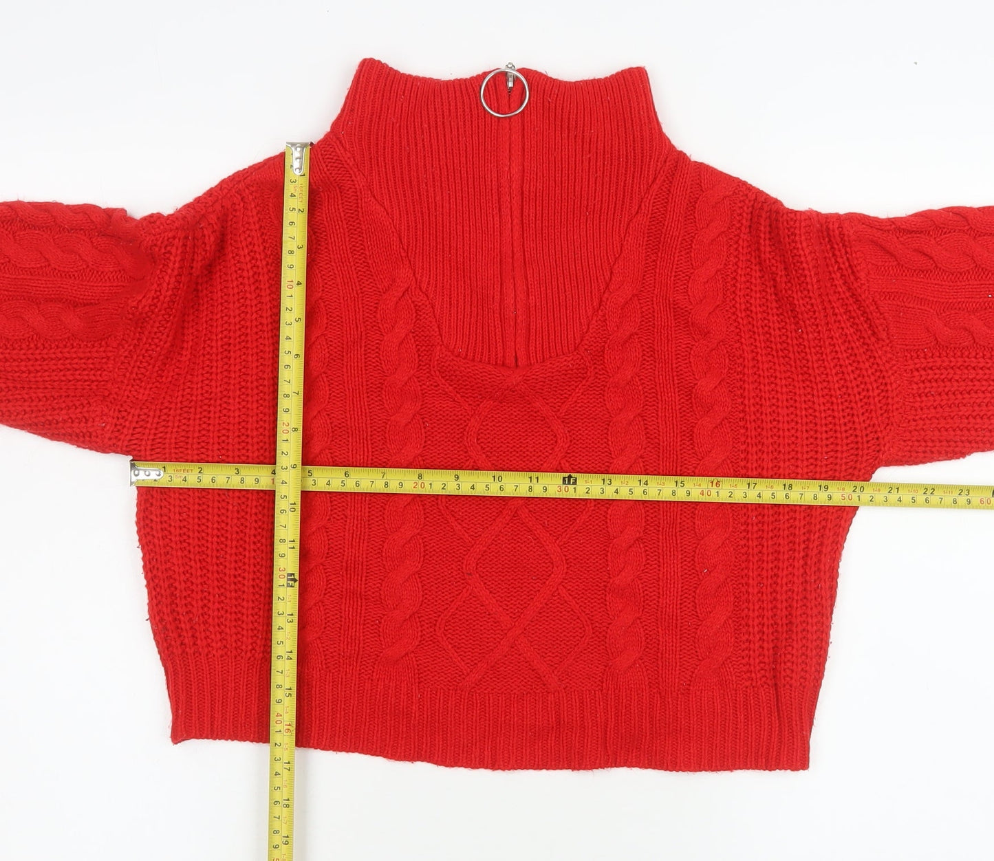 Womens UK Size 12 Brave Soul Red Pullover Jumper