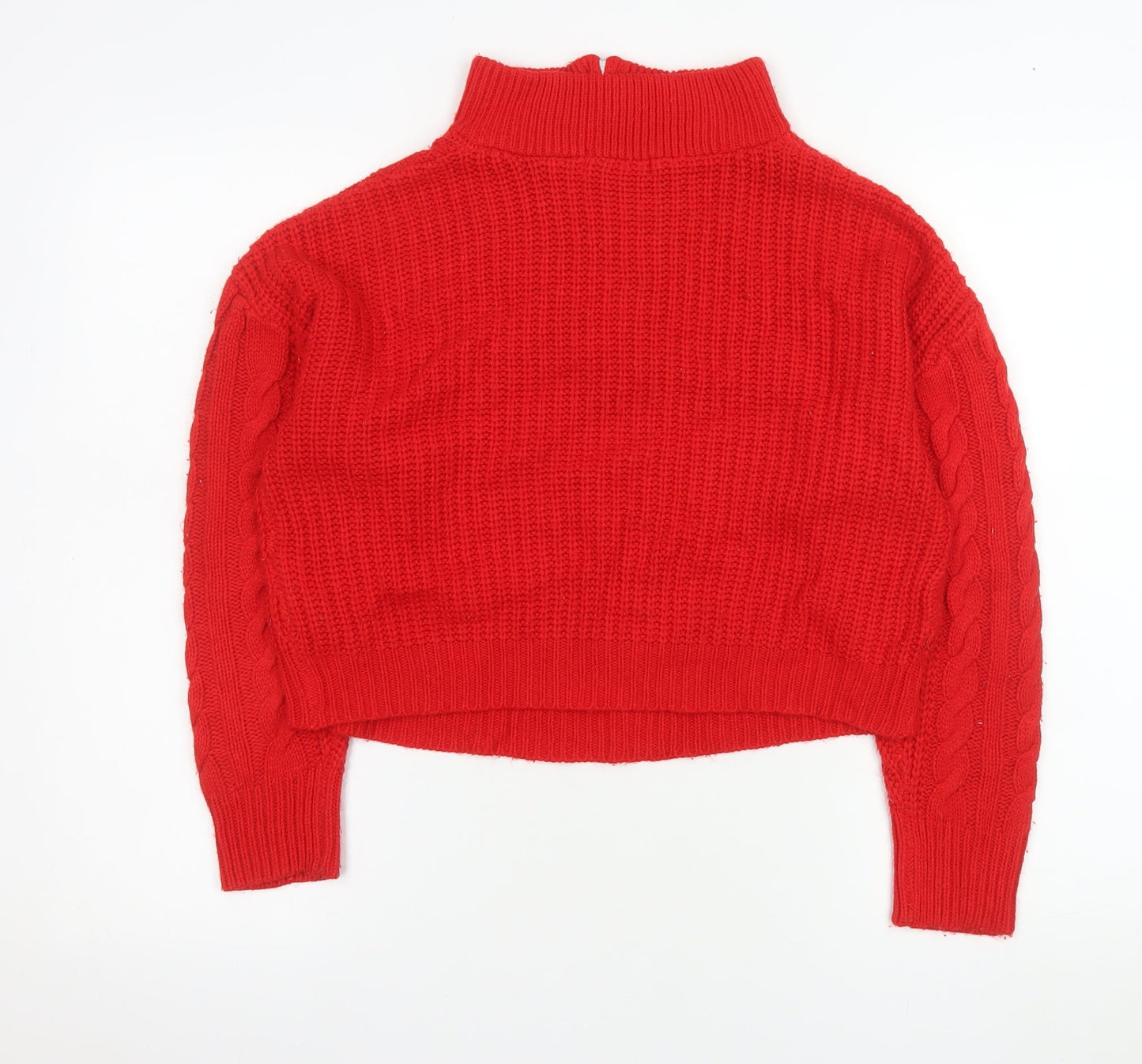 Womens UK Size 12 Brave Soul Red Pullover Jumper