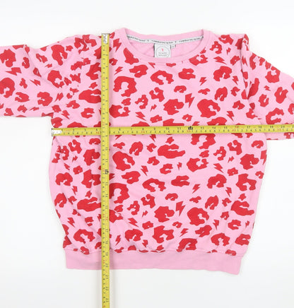 Womens UK Size XS Scamp & Dude Pink Pullover Sweatshirt