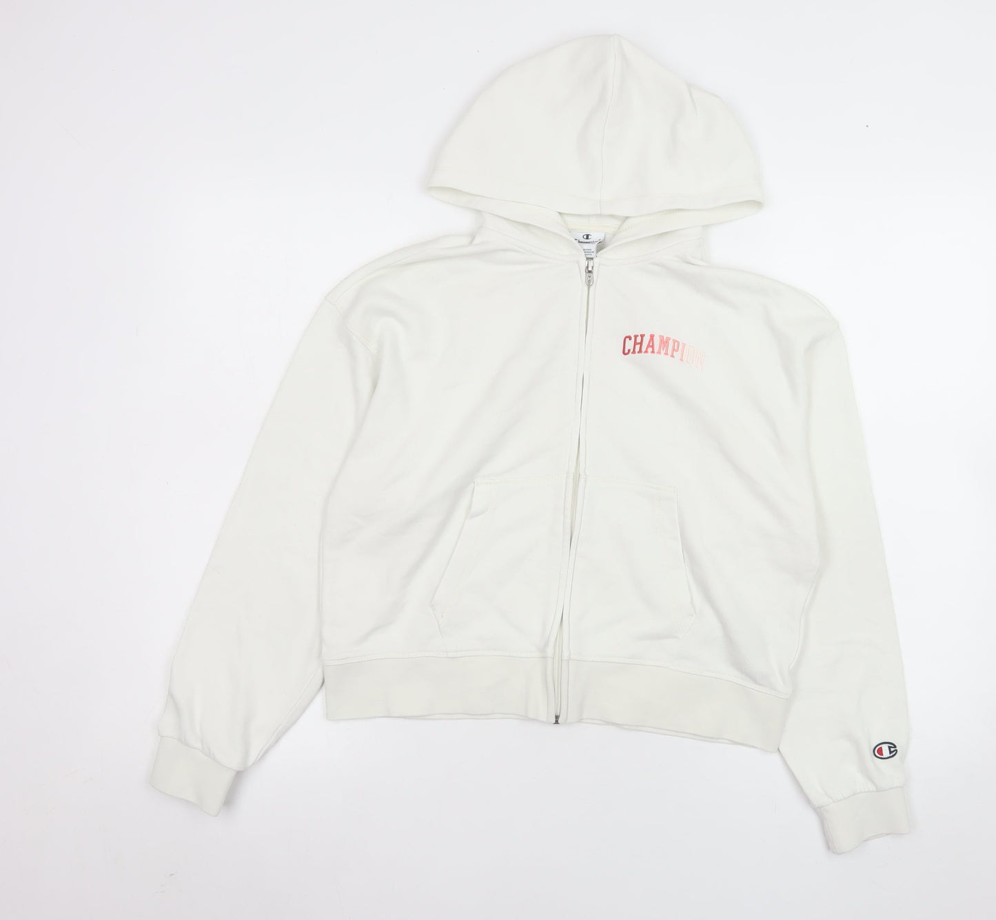 Girls UK Size 13-14 Years Champion White Basic Jacket