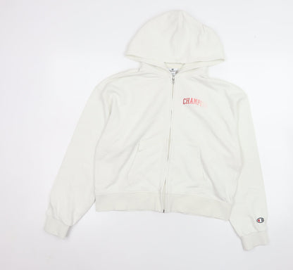 Girls UK Size 13-14 Years Champion White Basic Jacket