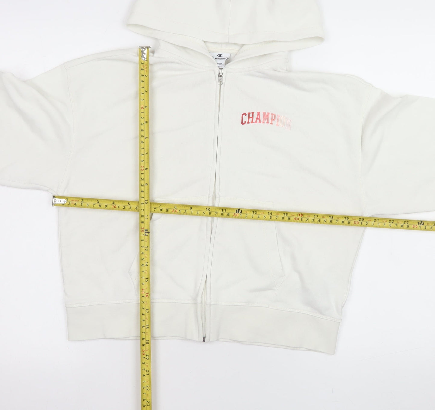Girls UK Size 13-14 Years Champion White Basic Jacket