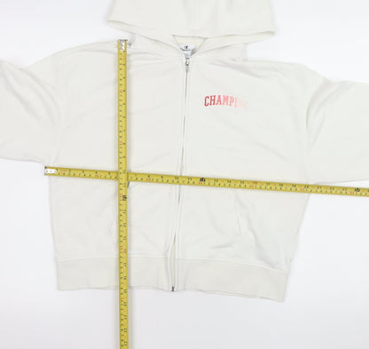 Girls UK Size 13-14 Years Champion White Basic Jacket