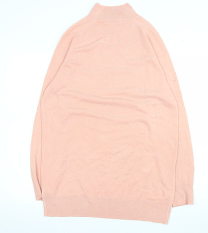 Very Women's Pink Mock Neck Long Sleeve Knit Jumper Size 14