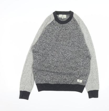 Mens UK Size M NEXT Grey Pullover Jumper