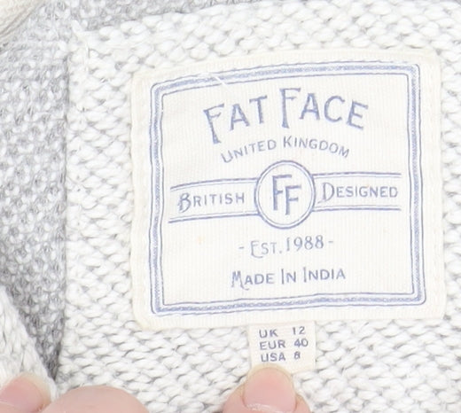 Womens UK Size 12 Fat Face Ivory Basic Jacket