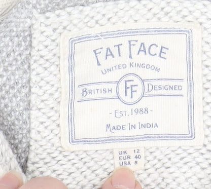 Womens UK Size 12 Fat Face Ivory Basic Jacket