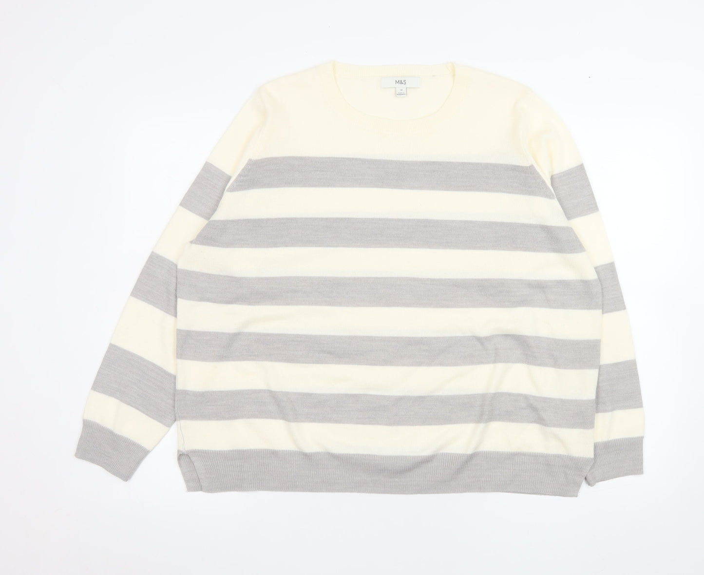 Womens UK Size 18 Marks and Spencer Multicoloured Pullover Jumper