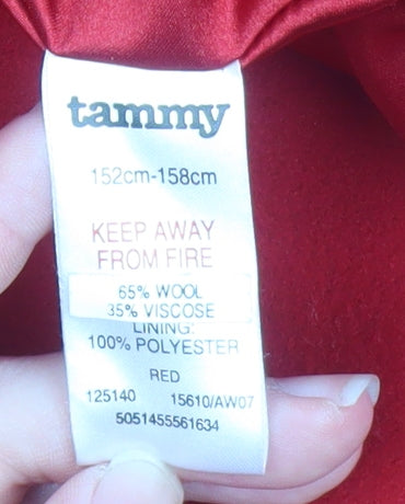 Teens UK Size 12 Tammy Red Trench Coat