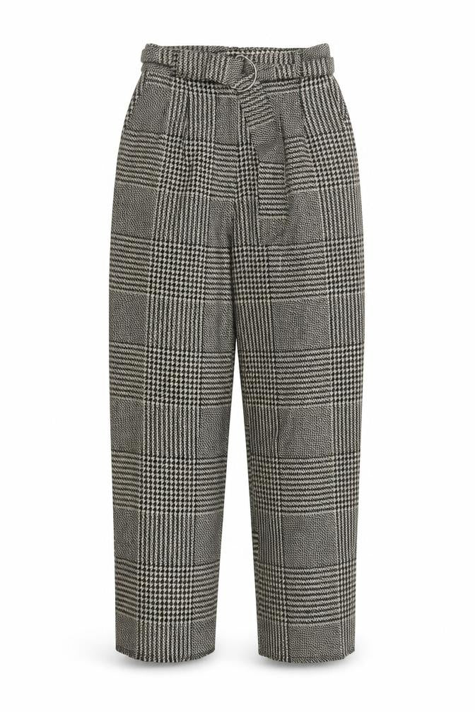 Womens UK Size XS Light Before Dark Regular Fit Paperbag Black Trousers